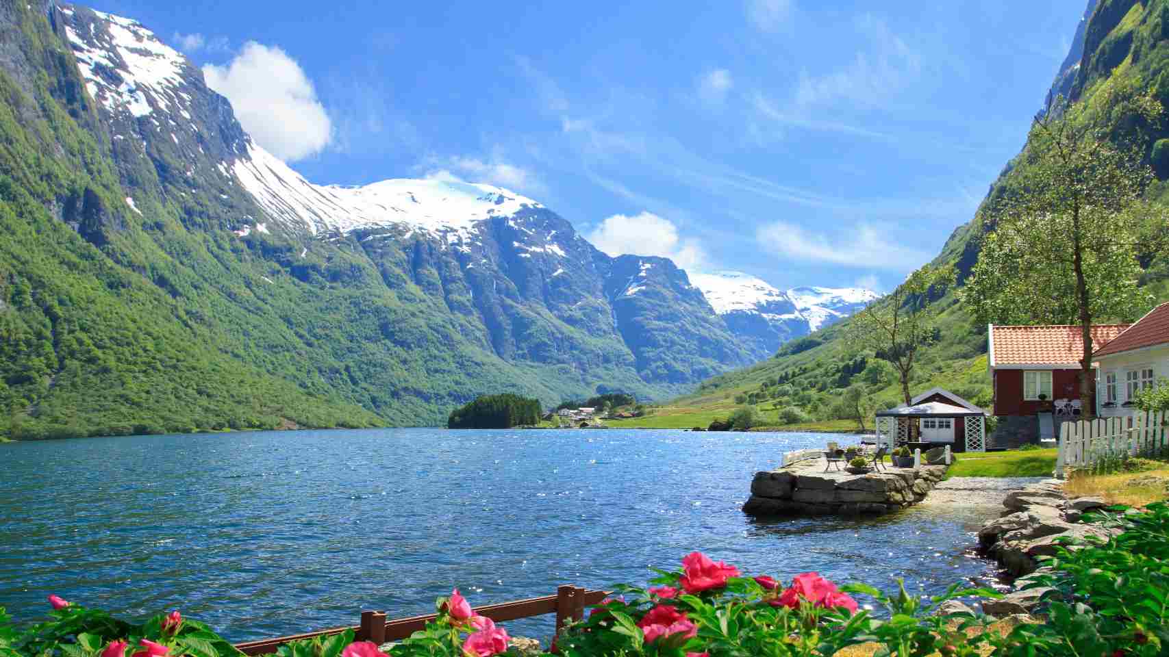 Stora Norgerutten med Stavanger, Flor og Fj�re, Glaci�rer och Bergen  